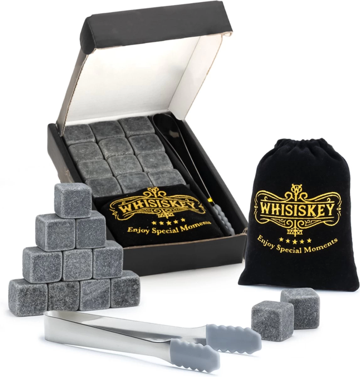 Ensemble De Pierres à Whisky - 9 Pièces - Pierres à Whisky En Pierre Naturelle - Sac De Rangement En Velours 3 Ensemble De Pierres à Whisky - 9 Pièces - Pierres à Whisky En Pierre Naturelle - Sac De Rangement En Velours