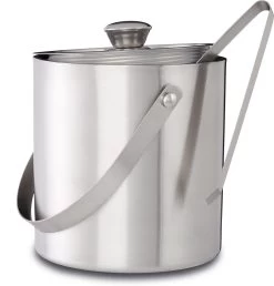 Relaxdays - Seau à Glace Avec Pince Et Couvercle 2 Litres - Seau à Glace Argenté - Acier Inoxydable -Dégustation Délicate 1149x1200 5