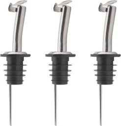 Veluw Boisson Verseur Boisson - Becs Verseurs Professionnels - Bouchon Verseur En Acier Inoxydable Avec Flip-Top (3 Pièces)