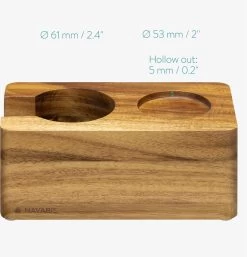 Station De Tassage Navaris En Bois D'acacia - Support Pour Porte-filtre Et Tamper - Ø 51 Mm - Répartition Homogène Du Café Moulu Et De L'espresso 14 Station De Tassage Navaris En Bois D'acacia - Support Pour Porte-filtre Et Tamper - Ø 51 Mm - Répartition Homogène Du Café Moulu Et De L'espresso -Dégustation Délicate 1152x1200 1