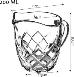 KADAX Pot à Lait En Verre, Pot à Lait Avec Anse, Pot à Chantilly, Sauce, Petit Pot En Verre Pour Lait, Crème, Sauce, Café, Facile à Nettoyer, Transparent (200 Ml, Diamants) 14 KADAX Pot à Lait En Verre, Pot à Lait Avec Anse, Pot à Chantilly, Sauce, Petit Pot En Verre Pour Lait, Crème, Sauce, Café, Facile à Nettoyer, Transparent (200 Ml, Diamants) -Dégustation Délicate 1157x1200 3