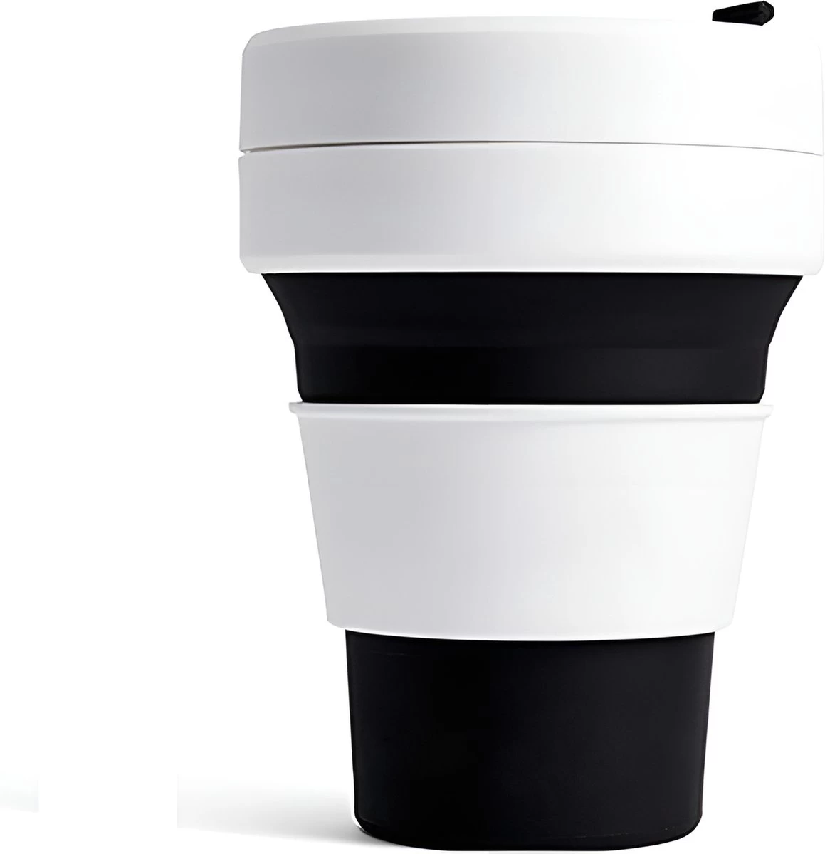 Framehack - Gobelet à Boisson Durable à Go - 470 Ml - Tasse à Café Et à Thé Réutilisable - Gobelet Pliable De Premium Supérieure - Pour Chaud Et Froid - Zwart/ Wit 3 Framehack - Gobelet à Boisson Durable à Go - 470 Ml - Tasse à Café Et à Thé Réutilisable - Gobelet Pliable De Premium Supérieure - Pour Chaud Et Froid - Zwart/ Wit