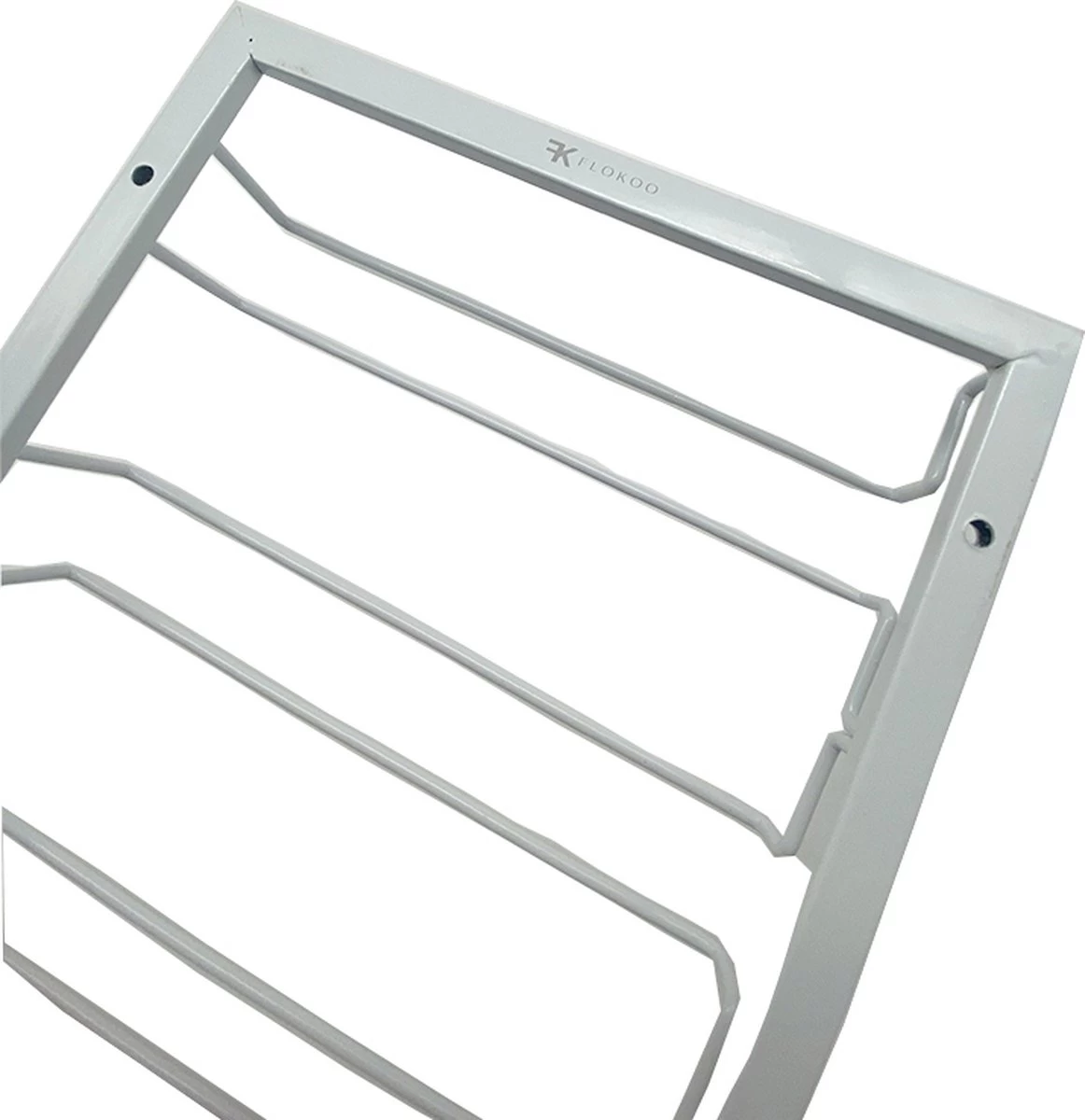 Verres à Verres à Vin Suspendus - Wit - 21 Verres - 7 Rangées - Porte-verres à Vin 8 Verres à Verres à Vin Suspendus - Wit - 21 Verres - 7 Rangées - Porte-verres à Vin – Image 6