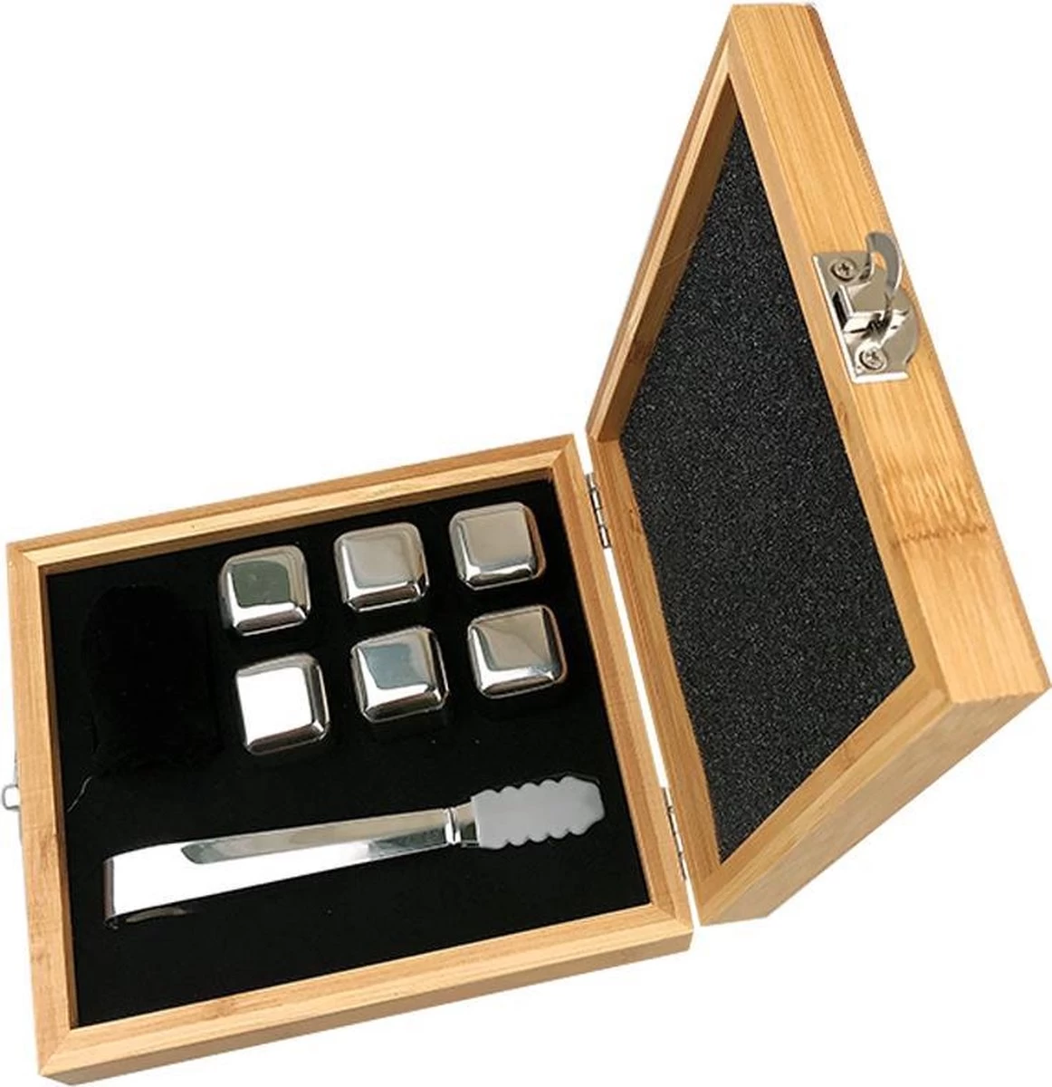 Set De Pierres à Whisky (6 Pièces) Incl. - Pierres Whisky Les Tenailles - Luxe Gift Set - Cubes De Glace Réutilisables - Icecubes Avec Des Pinces 4 Set De Pierres à Whisky (6 Pièces) Incl. - Pierres Whisky Les Tenailles - Luxe Gift Set - Cubes De Glace Réutilisables - Icecubes Avec Des Pinces – Image 2