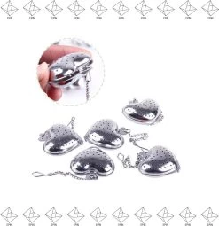 EPIN | Coeur D'oeuf De Thé En Acier Inoxydable | Filtre à Thé Mâle | Passoire à Thé En Vrac | Coeur Aux Herbes | Tamis | Pince | Infuseur | Œuf De Thé | Monsieur Tea | Homme De Thé | ACIER INOXYDABLE | 1 Pièce