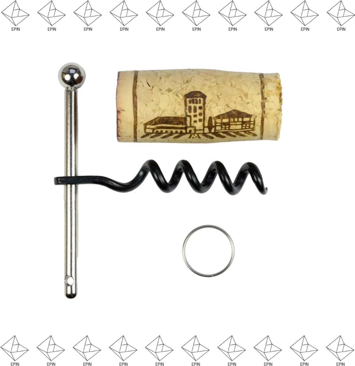 1 Pièces Tire-bouchon Porte-clés / Ouvre-vin / Ouvre-bouteille / Ouvre-bouteille / Ouvre-bouteille / Acier Inoxydable / EPIN 3D 5 1 Pièces Tire-bouchon Porte-clés / Ouvre-vin / Ouvre-bouteille / Ouvre-bouteille / Ouvre-bouteille / Acier Inoxydable / EPIN 3D – Image 3