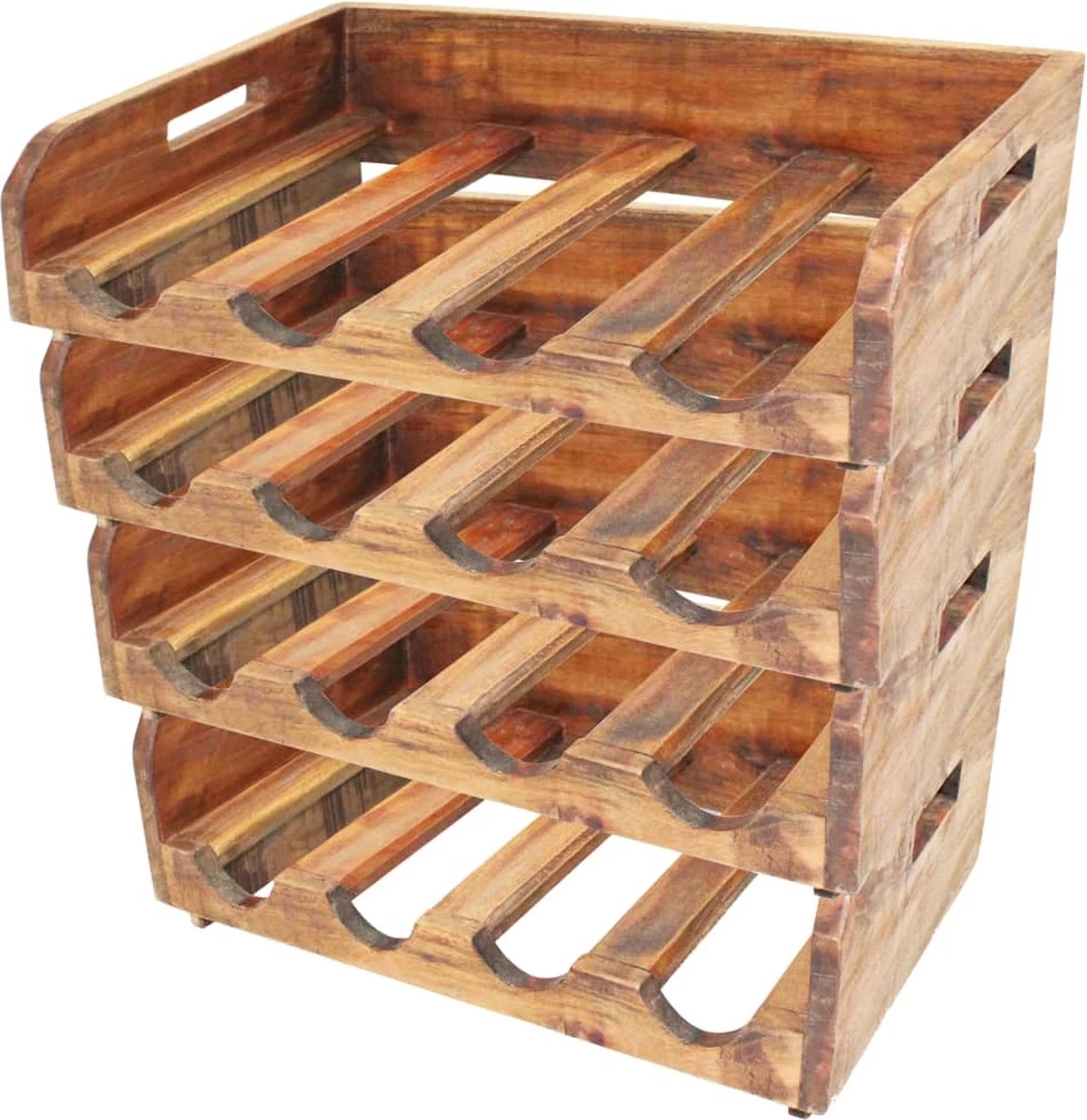 Range-bouteilles Premium - Casiers à Vin Pour 16 Bouteilles 4 Pcs Bois Massif Recyclé - Maison Et Jardin 3 Range-bouteilles Premium - Casiers à Vin Pour 16 Bouteilles 4 Pcs Bois Massif Recyclé - Maison Et Jardin