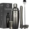 Set Shaker à Cocktail Avec Tasse à Mesurer - 6 Pièces - 750 ML - Avec Tamper - Acier Inoxydable - Zwart 2 Set Shaker à Cocktail Avec Tasse à Mesurer - 6 Pièces - 750 ML - Avec Tamper - Acier Inoxydable - Zwart -Dégustation Délicate 1165x1200 4