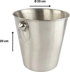 Orange85 à Champagne - Seau à Vin - Seau à Glace - Acier Inoxydable - Mat - 20cm -Dégustation Délicate 1167x1200 4