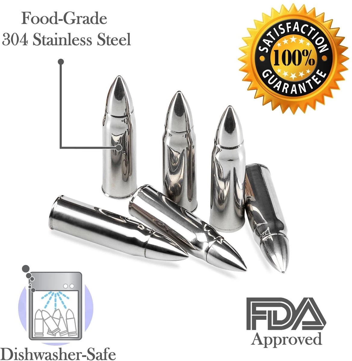 Igoods Pierres à Whisky - Glaçons Réutilisables - Pierres à Whisky - Formes De Balles - 6 Pièces 5 Igoods Pierres à Whisky - Glaçons Réutilisables - Pierres à Whisky - Formes De Balles - 6 Pièces – Image 3