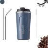 Tasse Thermos - Mug De Voyage - Tasse Thermos Café - Tasse à Café à Emporter - Double Paroi, Inox & Etanche - 380 ML - Blauw 2 Tasse Thermos - Mug De Voyage - Tasse Thermos Café - Tasse à Café à Emporter - Double Paroi, Inox & Etanche - 380 ML - Blauw -Dégustation Délicate 1169x1200 7