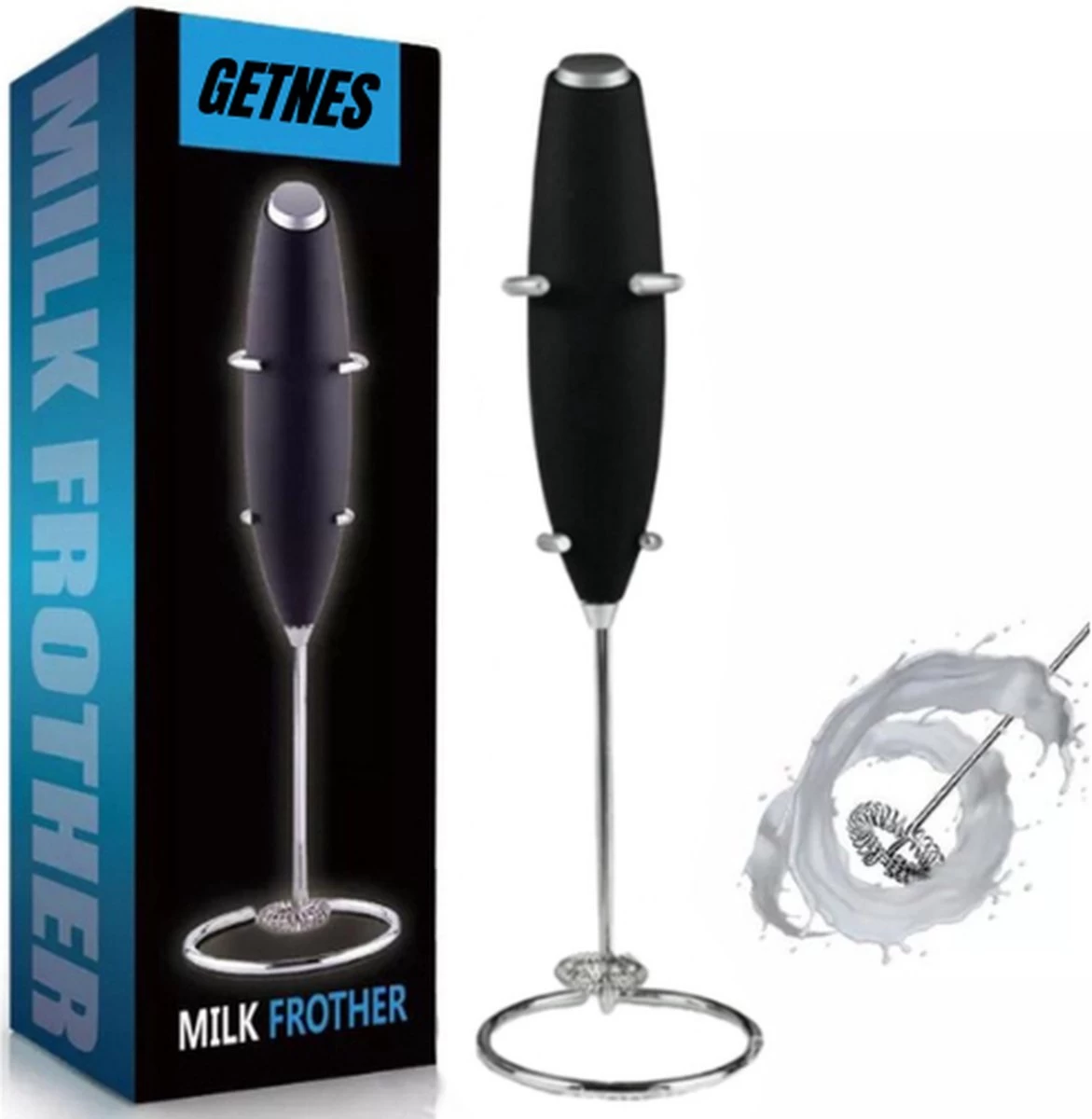 Mousseur à Lait Manuel Getnes® - Mousseur à Lait - Avec Piles 3 Mousseur à Lait Manuel Getnes® - Mousseur à Lait - Avec Piles