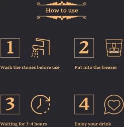 GOURMEO Pierres à Whisky En Basalte Naturel I Glaçons Réutilisables, Pierres à Whisky, Pierres De Refroidissement, 9 Pièces 14 GOURMEO Pierres à Whisky En Basalte Naturel I Glaçons Réutilisables, Pierres à Whisky, Pierres De Refroidissement, 9 Pièces -Dégustation Délicate 1172x1200 4