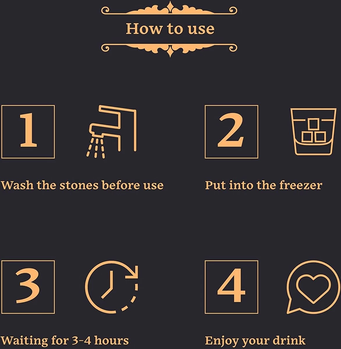 GOURMEO Pierres à Whisky En Basalte Naturel I Glaçons Réutilisables, Pierres à Whisky, Pierres De Refroidissement, 9 Pièces 8 GOURMEO Pierres à Whisky En Basalte Naturel I Glaçons Réutilisables, Pierres à Whisky, Pierres De Refroidissement, 9 Pièces – Image 6