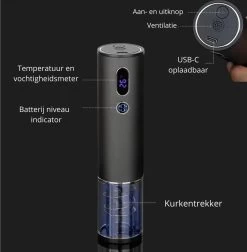 Roden Tire-bouchon électrique - Ouvre-bouteille - Tire-bouchon - Ouvre-bouteille - Rechargeable - Accessoires De Vêtements Pour Bébé Vin - Coupe-capsule - Bouchon à Vin - Set De Luxe - Set Cadeau 11 Roden Tire-bouchon électrique - Ouvre-bouteille - Tire-bouchon - Ouvre-bouteille - Rechargeable - Accessoires De Vêtements Pour Bébé Vin - Coupe-capsule - Bouchon à Vin - Set De Luxe - Set Cadeau -Dégustation Délicate 1176x1200 3