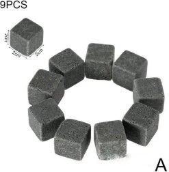 Igoods Pierres à Whisky - Glaçons Réutilisables - Pierres à Whisky - 9 Pièces -Dégustation Délicate 1178x1200 5