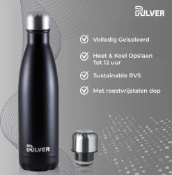 Pulver - Bouteille Thermos / Gourde De Luxe En Acier Inoxydable - Sans BPA - 500 Ml - Bouteille D'eau Avec Paille - Gourde - Double Isolation - Zwart 13 Pulver - Bouteille Thermos / Gourde De Luxe En Acier Inoxydable - Sans BPA - 500 Ml - Bouteille D'eau Avec Paille - Gourde - Double Isolation - Zwart -Dégustation Délicate 1179x1200 8