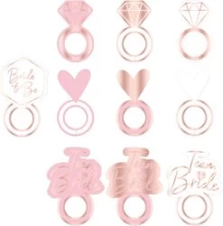 Amscan Marqueurs De Verre Bachelorette Party 5 X 3 Cm Carton 10 Pièces