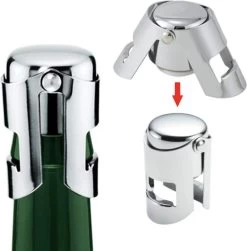 GG Kitchen - Valve à Champagne - Bouchon à Cava - Bouchon à Champagne - Valve à Bouteille - Argent - 2 Pièces 10 GG Kitchen - Valve à Champagne - Bouchon à Cava - Bouchon à Champagne - Valve à Bouteille - Argent - 2 Pièces -Dégustation Délicate 1183x1200 5