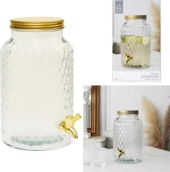 4goodz Carafe à Jus En Verres Avec Robinet Doré Et Couvercle 6 Litres -Dégustation Délicate 1183x1200 8