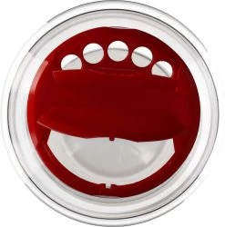 12 X 1000 Ml Spice Rond PET Transparent + Saupoudrer Couvercle Rouge Plastique Sans BPA, Rechargeable, Incassable, Recyclable, Flacon Vide -Dégustation Délicate 1185x1200