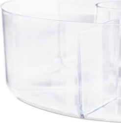 Relaxdays 2 X Boîte à Thé Ronde - Boîte à Thé Transparente - Boîte De Rangement Sachets De Thé - 6 Compartiments -Dégustation Délicate 1186x1200 1