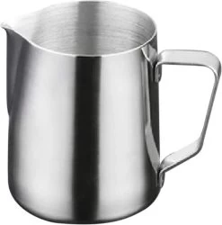 OUNONA Pichet à Lait, 1000ml Pichet à Mousser En Acier Inoxydable à Café Mousseur à Lait Pichet Tasse Pot à Lait Petit Pichet à Lait Pichet Pour Barista Accessoires