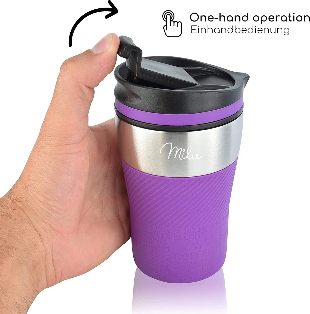 Mug Isotherme Milu - 210 Ml 100% étanche - Tasse Isolante, Tasse à Café à Emporter, Gobelet En Acier Inoxydable - Tasse De Voiture Isolation Double Paroi - Mugs De Voyage - Mug De Voyage (210ml, Violet) 5 Mug Isotherme Milu - 210 Ml 100% étanche - Tasse Isolante, Tasse à Café à Emporter, Gobelet En Acier Inoxydable - Tasse De Voiture Isolation Double Paroi - Mugs De Voyage - Mug De Voyage (210ml, Violet) – Image 3
