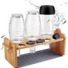 Porte- Bouteilles En Bamboe - Égouttoir à Vaisselle Avec Tapis En Caoutchouc - Accessoires Sodastream - Produits Sodastream 1 Porte- Bouteilles En Bamboe - Égouttoir à Vaisselle Avec Tapis En Caoutchouc - Accessoires Sodastream - Produits Sodastream -Dégustation Délicate 1187x1200 5