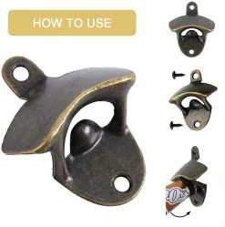 10 Pcs Ouvre-Bouteille Mural Ouvre-Bière Ouvre-Bouteille Mural Ouvre-Bouteille Mural Avec Vis Pour Bière Bar Restaurant Cuisine (Bronze) -Dégustation Délicate 1188x1200 4