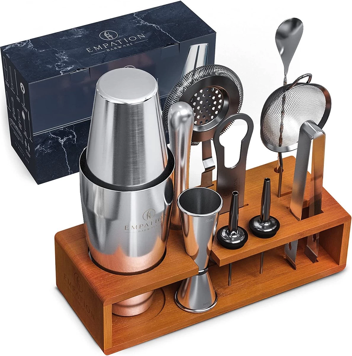 Ensemble à Cocktail, Shaker à Cocktail De Qualité Supérieure, Parfait Pour Un Cadeau. 3 Ensemble à Cocktail, Shaker à Cocktail De Qualité Supérieure, Parfait Pour Un Cadeau.