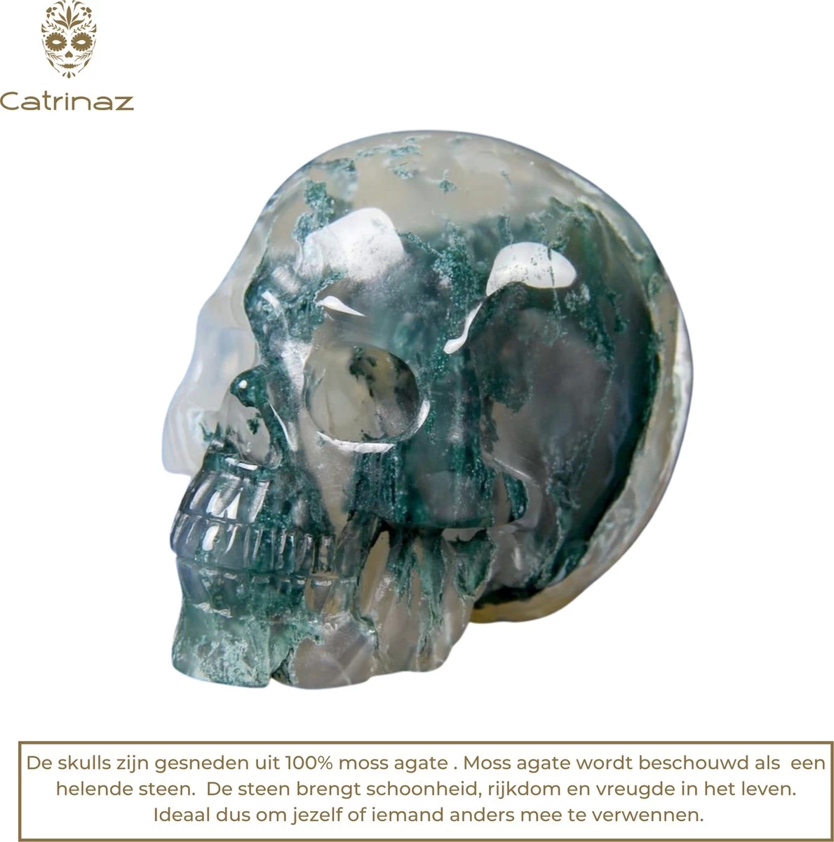 Catrinaz® - Bouchon De Bouteille Premium Avec Tête De Mort - Pierre Naturelle D'agate Moss - Bouchon à Vin - Tête De Mort - Tête De Mort - Coffret Cadeau Luxe - Cadeau Uniek - Cadeau Homme Et Femme 11 Catrinaz® - Bouchon De Bouteille Premium Avec Tête De Mort - Pierre Naturelle D'agate Moss - Bouchon à Vin - Tête De Mort - Tête De Mort - Coffret Cadeau Luxe - Cadeau Uniek - Cadeau Homme Et Femme – Image 9