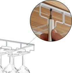 Porte-verres à Verres à Vin Suspendus - Wit - 18 Verres - 6 Rangées - Porte-verres à Vin 10 Porte-verres à Verres à Vin Suspendus - Wit - 18 Verres - 6 Rangées - Porte-verres à Vin -Dégustation Délicate 1190x1200 5