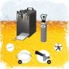 Ensemble Complet - Tireuse à Bière - Coffret à Bière STREAM 80, Refroidisseur à Circulation 2 Lignes Dry Cooler . -Dégustation Délicate 1193x1200 16