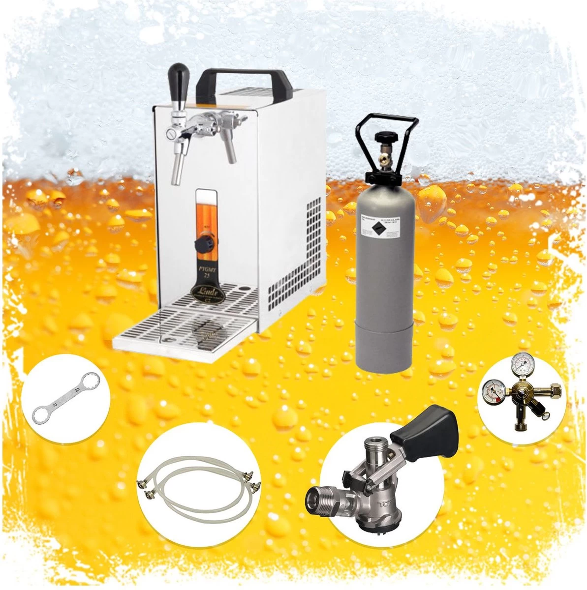 Set Complet, Robinet à Bière, PYGMY 25, 1 Robinet, Refroidisseur à Sec, Robinet à Bière De 35 Litres/heure, - Robinet à Bière, Beertender, Robinet à Domicile, Refroidisseur à Bière, Green Line 7 Set Complet, Robinet à Bière, PYGMY 25, 1 Robinet, Refroidisseur à Sec, Robinet à Bière De 35 Litres/heure, - Robinet à Bière, Beertender, Robinet à Domicile, Refroidisseur à Bière, Green Line – Image 5