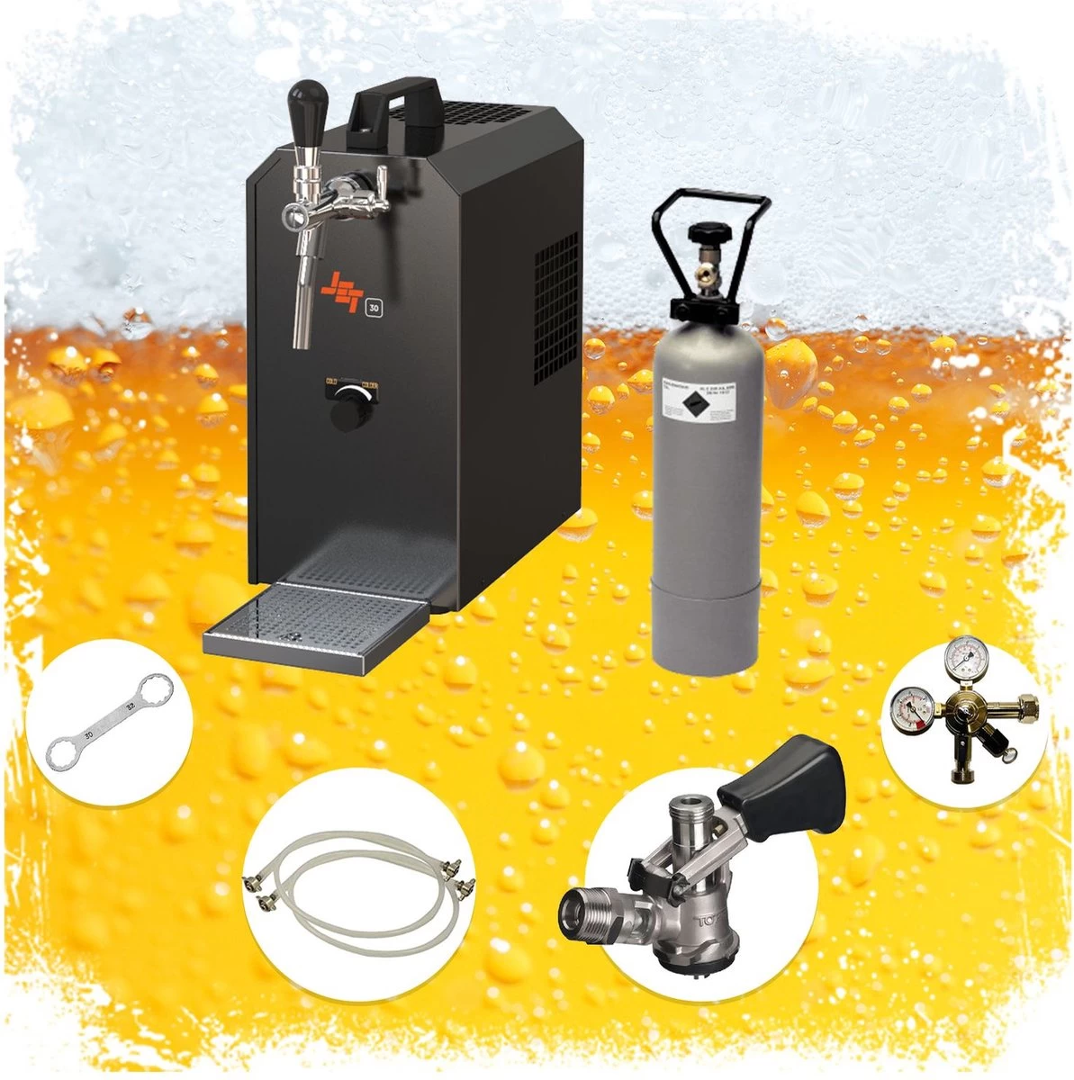 Set Complet - Robinet à Bière JET 30 1 Robinet, Refroidisseur à Sec, 35 Litres / Heure Robinet à Domicile, Refroidisseur à Bière 11 Set Complet - Robinet à Bière JET 30 1 Robinet, Refroidisseur à Sec, 35 Litres / Heure Robinet à Domicile, Refroidisseur à Bière – Image 9