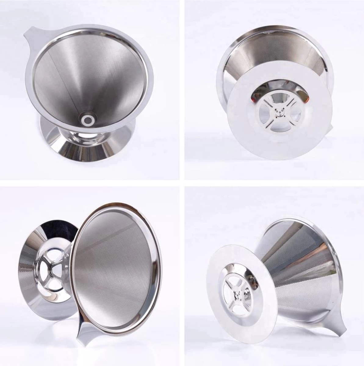 Filtre à Café Réutilisable Avec Cuillère à Café En Acier Inoxydable | Porte-filtre à Café Permanent | Pour Faire Du Café | Le Café Filtre Verse | 1 à 4 Tasses | Filtre à Café Lavable | Filtre à Café De Voyage / Camping 10 Filtre à Café Réutilisable Avec Cuillère à Café En Acier Inoxydable | Porte-filtre à Café Permanent | Pour Faire Du Café | Le Café Filtre Verse | 1 à 4 Tasses | Filtre à Café Lavable | Filtre à Café De Voyage / Camping – Image 8