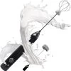 Mousseur à Lait Premium Earkings - Mousseur à Lait Rechargeable Avec Câble USB Inclus - Comprend 2 Accessoires - Mousseur à Lait électrique Zwart -Dégustation Délicate 1193x1200 9