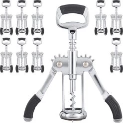 Relaxdays 10 X Levier Tire-bouchon - Ouvre-bouteille - Ouvre-bouteille à Vin - Ouvre-bière - Argent