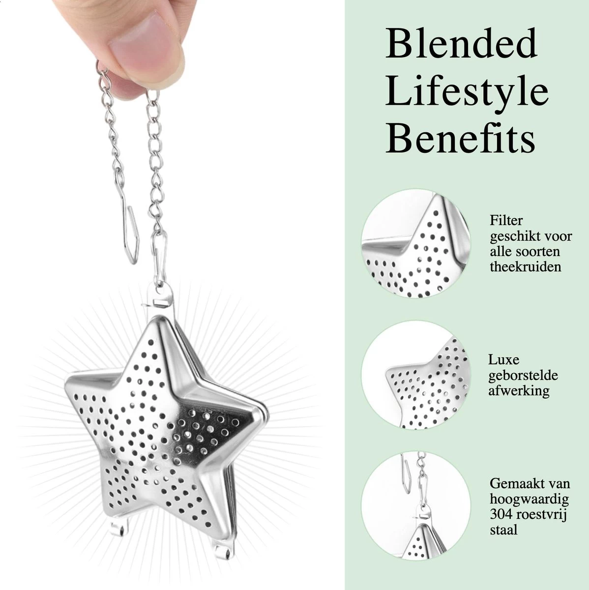 Passoire à Thé En Forme D'étoile , Y Compris Plaque Goutte à Goutte - Set De 3 Pièces - Boule à Thee Pour Le Thé En Feuilles - Filtre à Thee Pour Le Thé En Feuilles - Boule à Thé 4 Passoire à Thé En Forme D'étoile , Y Compris Plaque Goutte à Goutte - Set De 3 Pièces - Boule à Thee Pour Le Thé En Feuilles - Filtre à Thee Pour Le Thé En Feuilles - Boule à Thé – Image 2