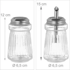 Salière Et Salière Relaxdays - Avec Support - Salière - Distributeur De Sucre - Verre 21 Salière Et Salière Relaxdays - Avec Support - Salière - Distributeur De Sucre - Verre -Dégustation Délicate 1198x1200 3