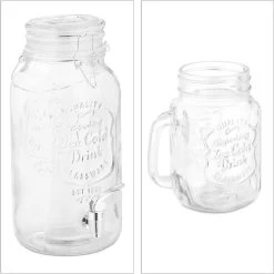 Distributeur De Boissons Relaxdays Avec Robinet - 3,4 L - Pichet De Jus Avec 4 Verres - Distributeur De Limonade 16 Distributeur De Boissons Relaxdays Avec Robinet - 3,4 L - Pichet De Jus Avec 4 Verres - Distributeur De Limonade -Dégustation Délicate 1198x1200 33