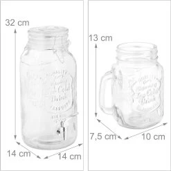 Distributeur De Boissons Relaxdays Avec Robinet - 3,4 L - Pichet De Jus Avec 4 Verres - Distributeur De Limonade 18 Distributeur De Boissons Relaxdays Avec Robinet - 3,4 L - Pichet De Jus Avec 4 Verres - Distributeur De Limonade -Dégustation Délicate 1198x1200 34