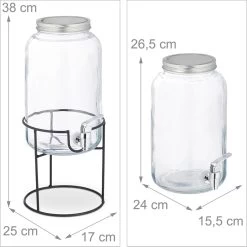 Robinet Distributeur De Boissons Relaxdays - 3,5 L - Standard - Robinet Limonade - Distributeur Limonade -Dégustation Délicate 1198x1200 38