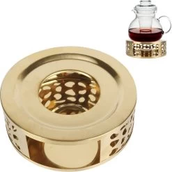 Théière Pour Théière Chauffe-thé En Acier Inoxydable Bouilloire Chauffe-plat Porte-bougie Chauffe-théière Chauffe-thé Chauffe-thé Chauffe-chauffage Avec Porte-bougie Chauffe-plat