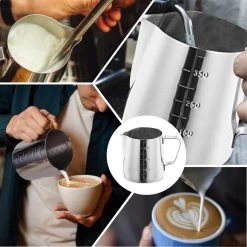 Pichet Mousseur à Lait RoiCuisine - Avec Thermomètre - 350ml - Pot à Lait - Barista - Acier Inoxydable 14 Pichet Mousseur à Lait RoiCuisine - Avec Thermomètre - 350ml - Pot à Lait - Barista - Acier Inoxydable -Dégustation Délicate 1199x1200 2