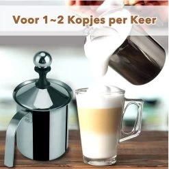 DOWO® - Mousseur à Lait Manuel - Acier Inoxydable - 400 Ml - Passe Au Lave-vaisselle - Barista - Pot à Lait - Base Résistante à La Chaleur - Induction 17 DOWO® - Mousseur à Lait Manuel - Acier Inoxydable - 400 Ml - Passe Au Lave-vaisselle - Barista - Pot à Lait - Base Résistante à La Chaleur - Induction -Dégustation Délicate 1199x1200 9