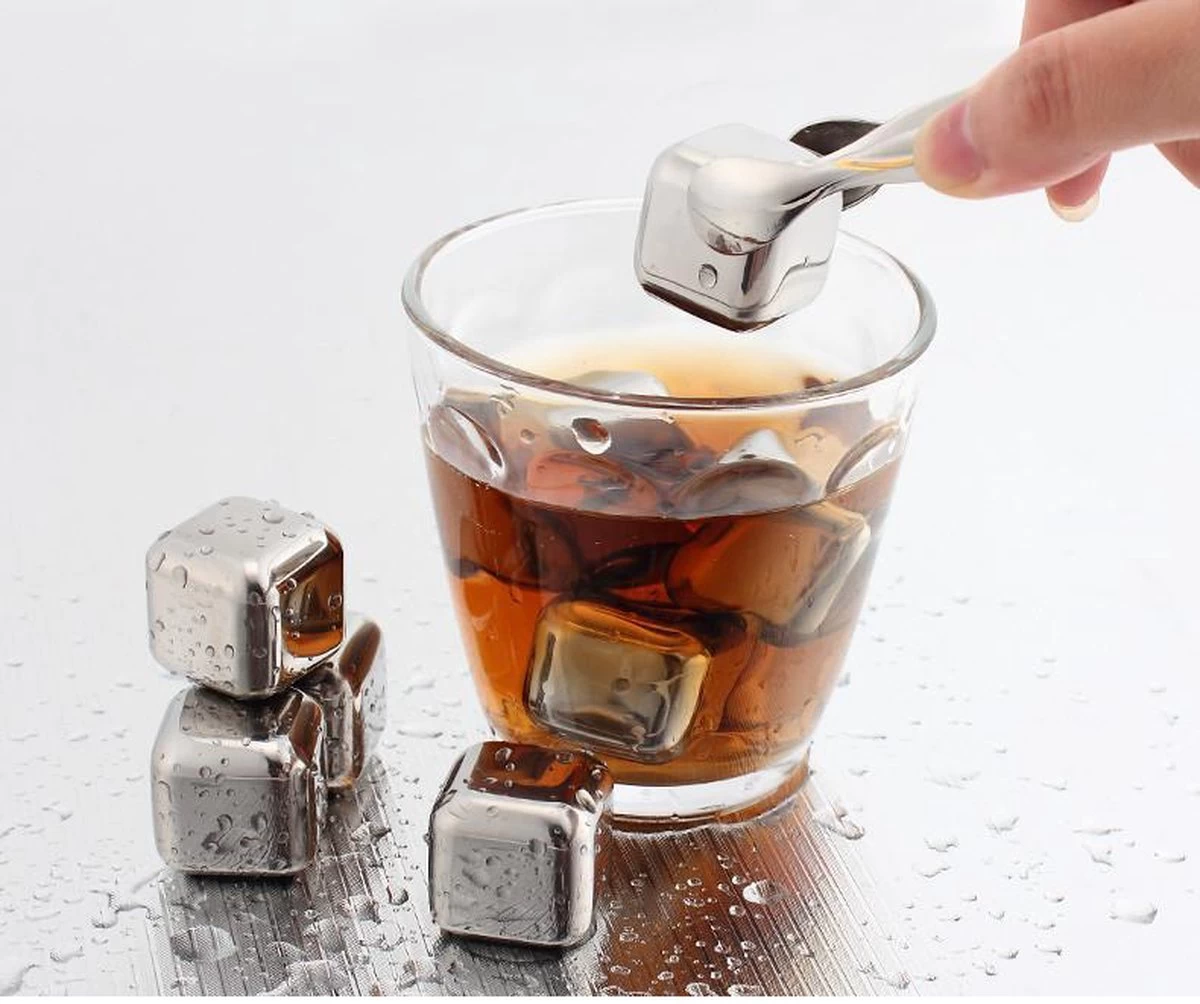 Pierres à Whisky En Acier Inoxydable - Ensemble Premium - Pierres à Whisky En Métal - 4 Pièces - SEC 11 Pierres à Whisky En Acier Inoxydable - Ensemble Premium - Pierres à Whisky En Métal - 4 Pièces - SEC – Image 9