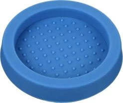Expresso écarlate | Plateau De Pulvérisation "Puck" En Silicone Alimentaire (antidérapant); également Pour Un Distributeur; Partie D'un Lieu De Travail Professionnel Sur Des Supports D'écran. Bleu