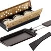 KUHN RIKON Candle Light Mini Croix Suisse, Service à Raclette, Or, Poêle à Griller Antiadhésive, Avec Bougie Chauffe-plat 1 KUHN RIKON Candle Light Mini Croix Suisse, Service à Raclette, Or, Poêle à Griller Antiadhésive, Avec Bougie Chauffe-plat -Dégustation Délicate 1200x1006